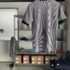 【Ladies】Healthknit | ヘルスニット　Basic Waffle Henlyneck S/S Tee - BLACK×OFF BORDER [601S_BORDER] - 画像 (10)