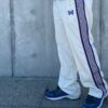 【Unisex】NEEDLES | ニードルズ　Track Pant [POLY SMOOTH] - ICE WHITE [MR286] - 画像 (4)