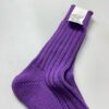 【Unisex】decka Quality Socks | デカ クオリティーソックス　Cased Heavyweight Plain Socks - PURPLE - 画像 (4)