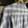 【Men's】BIG MIKE | ビッグマイク　Rayon Mix Ombre Check Shirts - BLUE × WHITE - 画像 (11)