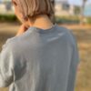 【Ladies】Healthknit | ヘルスニット　American Fabric Squar S/S T-Shirt - BLUE GRAY - 画像 (7)