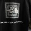 【Men's】THE NORTH FACE | ザ・ノースフェイス　S/S Bandana Square Logo Tee - ブラック [NT32446] - 画像 (6)