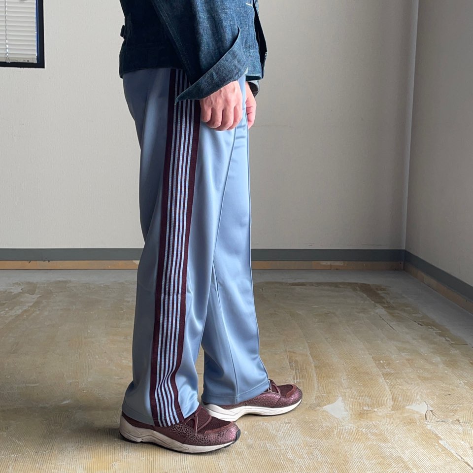 Needles Track Pant-Poly Smooth Sax Blue | mawadgroup.com