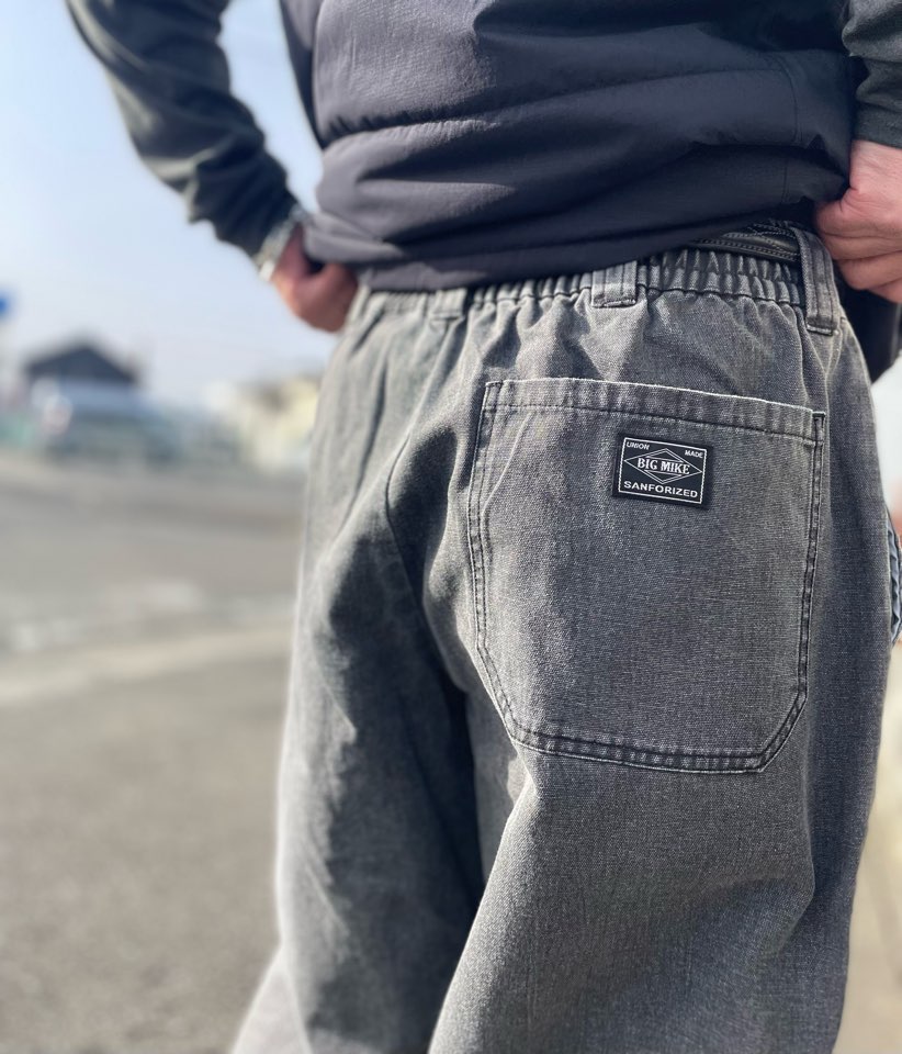 【Men's】BIG MIKE | ビッグマイク Duck Easy Pants - BLACK - 画像 (8)