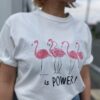 【Ladies】free rage | フリーレイジ　Rycycle Cotton Tee "LOVE is POWER" - WHITE - 画像 (3)