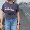 【Ladies】free rage | フリーレイジ　Rycycle Cotton Tee "LOVE is POWER" - CHARCOAL GREY - 画像 (2)