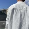 【Men's】free rage | フリーレイジ　"STANDARD" No Collar Denim Shirt - WHITE - 画像 (7)