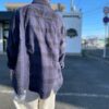 【Unisex】Rebuild by Needles | リビルドバイニードルズ　Flannel Shirt  7Cut Wide Sht / Over Dye - PURPLE Ⅰ - 画像 (7)