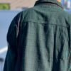 【Unisex】Rebuild by Needles | リビルドバイニードルズ　Flannel Shirt  7Cut Wide Sht / Over Dye - GREEN Ⅰ - 画像 (7)