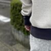 【Men's】*A VONTADE | アボンタージ　Reverse Crew Sweat L/S - OATMEAL / FADE NAVY [VTD-0560-CS] - 画像 (8)