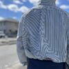 【Men's】BURLAP OUTFITTER | バーラップアウトフィッター　General B.D.Shirt Printed- WHITE BLUE STRIPE - 画像 (8)