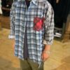 【Unisex】Rebuild by Needles | リビルドバイニードルズ　Flannel Shirt 7Cut Wide Sht - B - 画像 (2)