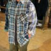 【Unisex】Rebuild by Needles | リビルドバイニードルズ　Flannel Shirt 7Cut Wide Sht - D - 画像 (2)