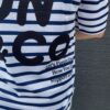 【Unisex】STAMP Run&Co | スタンプ ランアンドカンパニー　STAMP Wide Tee "BORDER" - WHITE / NAVY - 画像 (8)