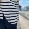 【Unisex】armi | アーミィ　peacetree別注『残布』Zan;p T Border - WHITE BORDER - 画像 (6)