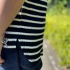 【Unisex】armi | アーミィ　peacetree別注『残布』Zan;p T Border - BLACK BORDER - 画像 (6)