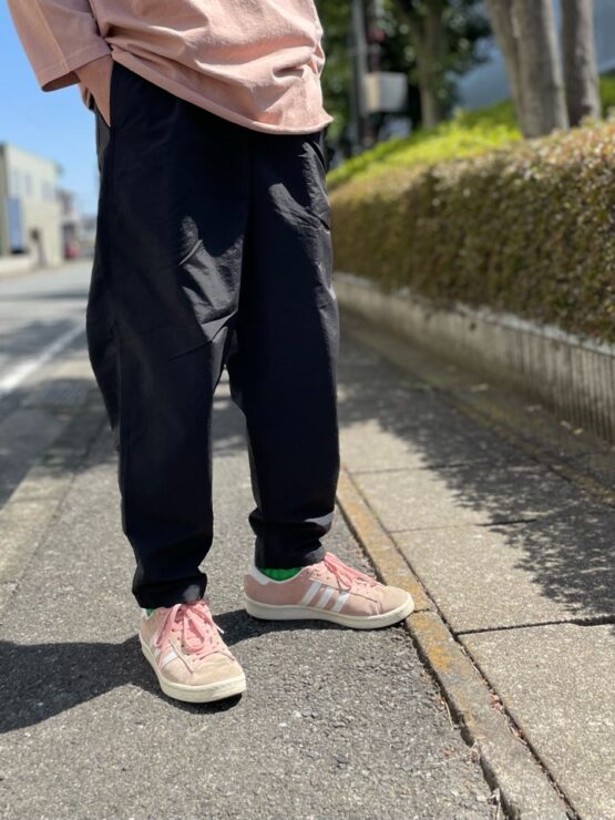 【Unisex】BURLAP OUTFITTER | バーラップアウトフィッター　Track Pant Solid - BLACK