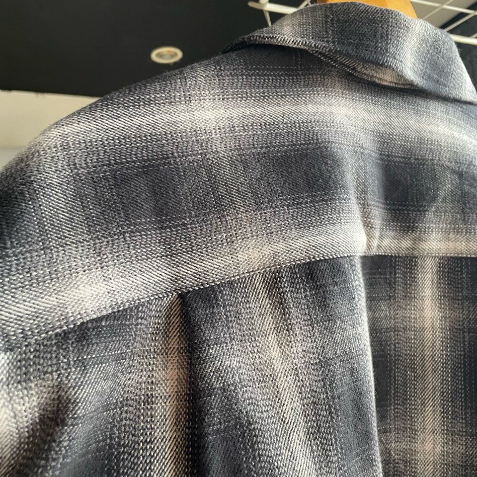 【Men's】BIG MIKE | ビッグマイク Heavy Flannel Zip Shirt Jacket - BLACK×GRAY - 画像 (17)