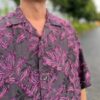 【Unisex】NEEDLES | ニードルズ　Cabana Shirt 《Flower Cut Jq.》ｰ CHARCOAL [PU224] - 画像 (3)