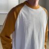 WALLA WALLA SPORT | ワラワラスポーツ　3/4 Baseball Tee 2 Tone - WHITE / GOLD - 画像 (4)