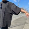 【Men's】7.5oz Drop Shoulder Big Tee - BLACK - 画像 (4)