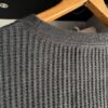 【Unisex】JEMORGAN | ジェーイーモーガン　Big Waffle Crew Neck - CHARCOAL - 画像 (14)
