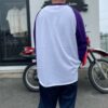 【Unisex】WALLA WALLA SPORT | ワラワラスポーツ　3/4 Baseball Tee 2 Tone - WHITE / PURPLE - 画像 (9)