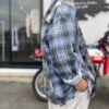 【Unisex】Rebuild by Needles | リビルドバイニードルズ　Flannel Shirt 7Cut Wide Sht - A - 画像 (6)