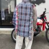 【Unisex】Rebuild by Needles | リビルドバイニードルズ　Flannel Shirt 7Cut Wide Sht - B - 画像 (6)