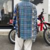 【Unisex】Rebuild by Needles | リビルドバイニードルズ　Flannel Shirt 7Cut Wide Sht - D - 画像 (7)
