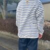 【Men's】melple | メイプル　The American Ringer Border L/S - WHITE / BLUE - 画像 (10)