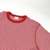【Ladies】Healthknit | ヘルスニット　Basic Waffle Crewneck S/S Tee BASIC WAFFLE CREWNECK S/S - RED×OFF BORDER [602S] - 画像 (2)