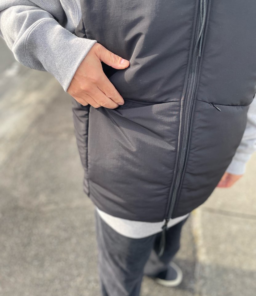 【Men's】melple | メイプル Ventura Vest - BLACK×BLUE - 画像 (11)