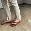 【Ladies】Rainbow Sandals | レインボーサンダルズ　Single Layer Classic Leather Narrow Strap -  TAN BROWN - 画像 (7)