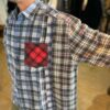 【Unisex】Rebuild by Needles | リビルドバイニードルズ　Flannel Shirt 7Cut Wide Sht - B - 画像 (4)