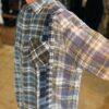 【Unisex】Rebuild by Needles | リビルドバイニードルズ　Flannel Shirt 7Cut Wide Sht - D - 画像 (4)