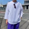 【Unisex】WALLA WALLA SPORT | ワラワラスポーツ　3/4 Baseball Tee - WHITE - 画像 (10)