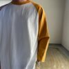 WALLA WALLA SPORT | ワラワラスポーツ　3/4 Baseball Tee 2 Tone - WHITE / GOLD - 画像 (5)