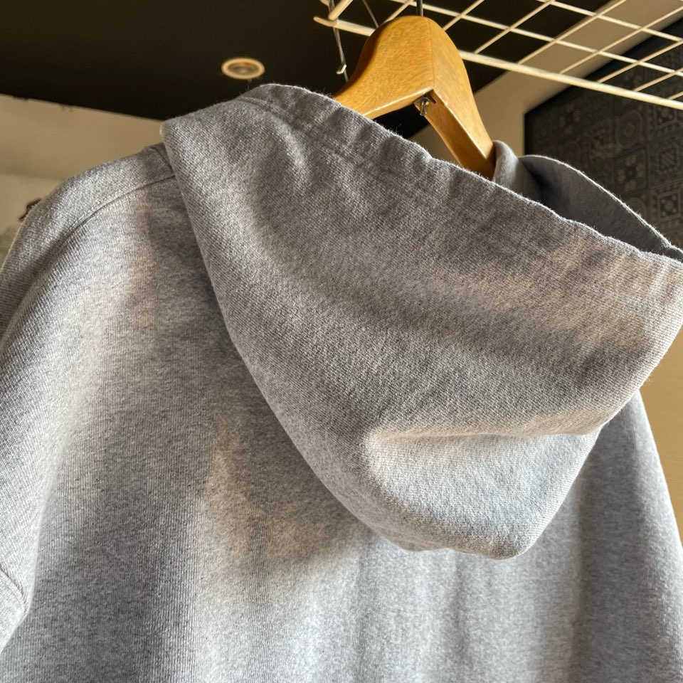 【Unisex】WALLA WALLA SPORT | ワラワラスポーツ 13oz Full Zip Hoodie - HEATHER GREY - 画像 (12)