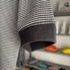 【Ladies】Healthknit | ヘルスニット　Basic Waffle Henlyneck S/S Tee - BLACK×OFF BORDER [601S_BORDER] - 画像 (8)