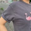 【Ladies】free rage | フリーレイジ　Rycycle Cotton Tee "LOVE is POWER" - CHARCOAL GREY - 画像 (4)