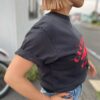【Ladies】free rage | フリーレイジ　Rycycle Cotton Tee "MORNING OCEAN" - SUMIKURO - 画像 (4)