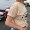 【Ladies】free rage | フリーレイジ　Rycycle Cotton Tee "MORNING OCEAN" - PEACH - 画像 (4)