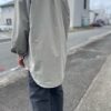 【Men's】BURLAP OUTFITTER | バーラップアウトフィッター　L/S B.B. Shirt Solid - BRINDLE - 画像 (7)