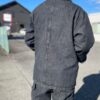 【Men's】BIG MIKE | ビッグマイク　Duck Collar Denim Coverall - BLACK DENIM - 画像 (7)
