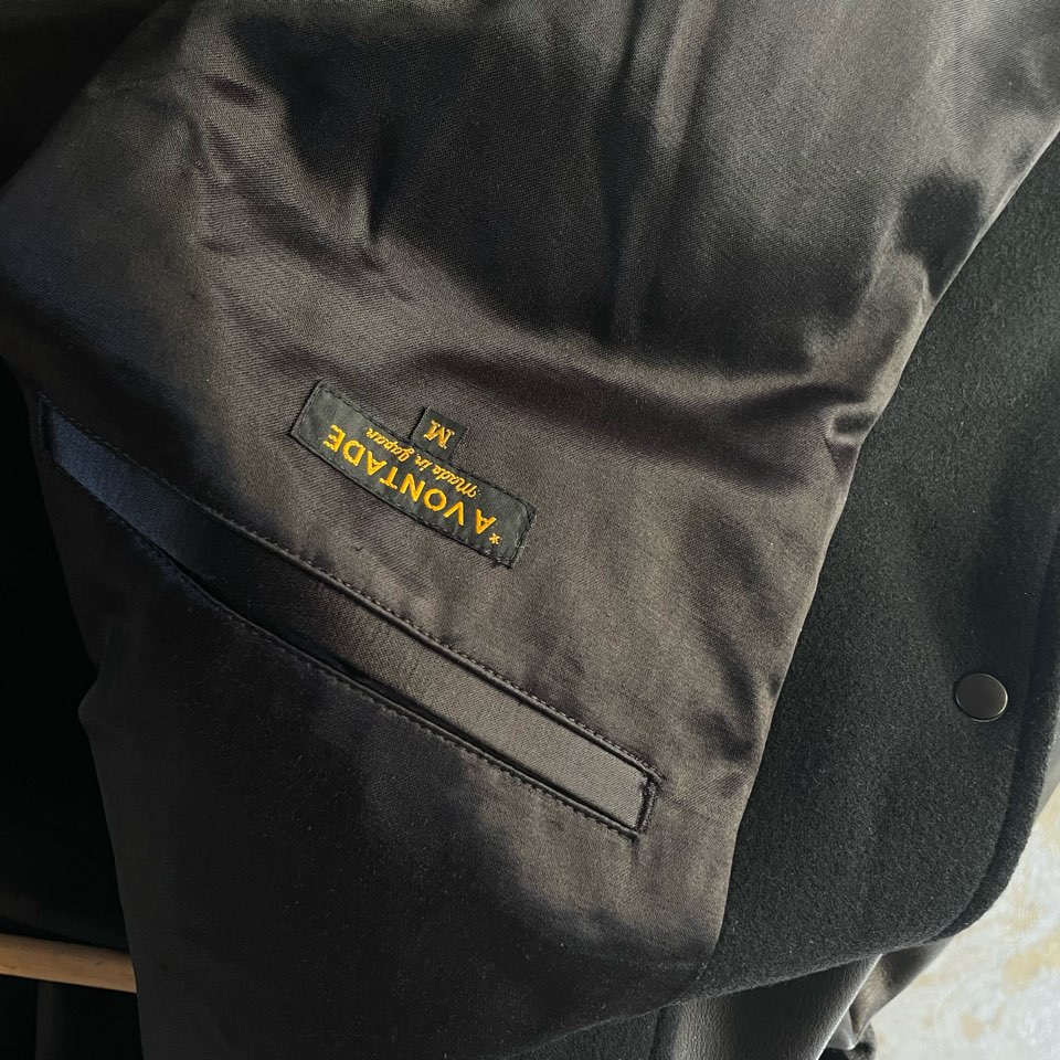 【Men's】*A VONTADE | アボンタージ Award Jacket Long - BLACK SOLID - 画像 (14)