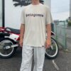 【Men's】patagonia | パタゴニア　M's Cap Cool Daily Graphic Shirt - '73 TEXT LOGO : PUMICE X-DYE [45235] - 画像 (3)