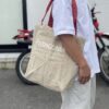 【Unisex】patagonia | パタゴニア　Recycled Market Tote - WATER PEOPLE BANNER : CLASSIC TAN [59250] - 画像 (12)
