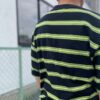 【Unisex】WALLA WALLA SPORT | ワラワラスポーツ　S/S Stripe Tee - BLACK / GREEN - 画像 (7)