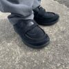 【Men's】THE NORTH FACE | ザ・ノースフェイス　Nuptse Loafer Suede - TNFブラック×TNFブラック KK [NF52576] - 画像 (3)